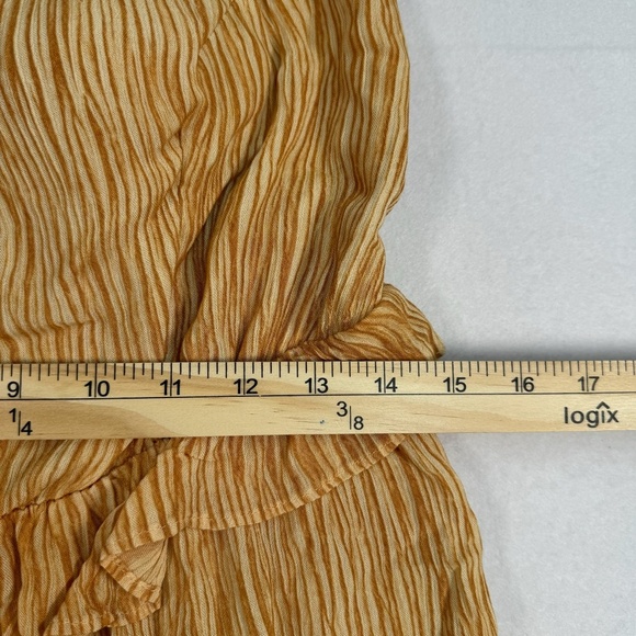 Lulus Downright Darling Striped Tiered Skirt Halter Mini Dress Womens Size L NWT - Picture 7 of 13